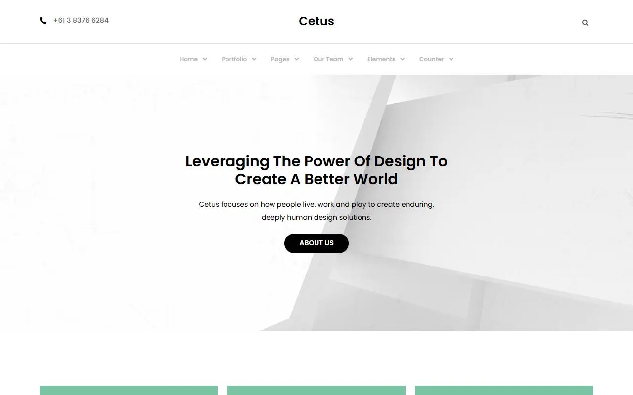 หน้าแรกของธีม CETUS บนคอมพิวเตอร์