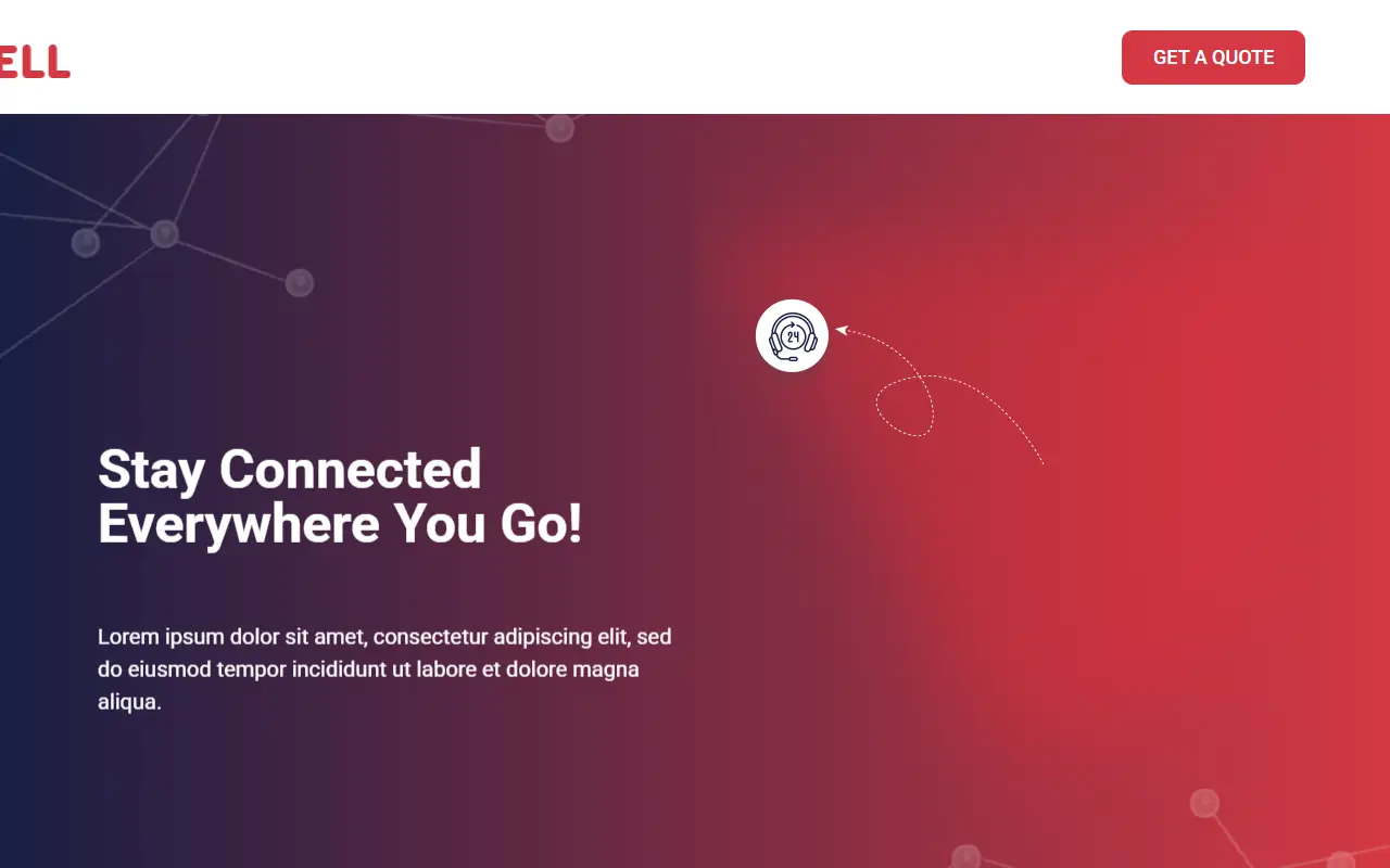 หน้าแรกของธีม DialCell บนคอมพิวเตอร์