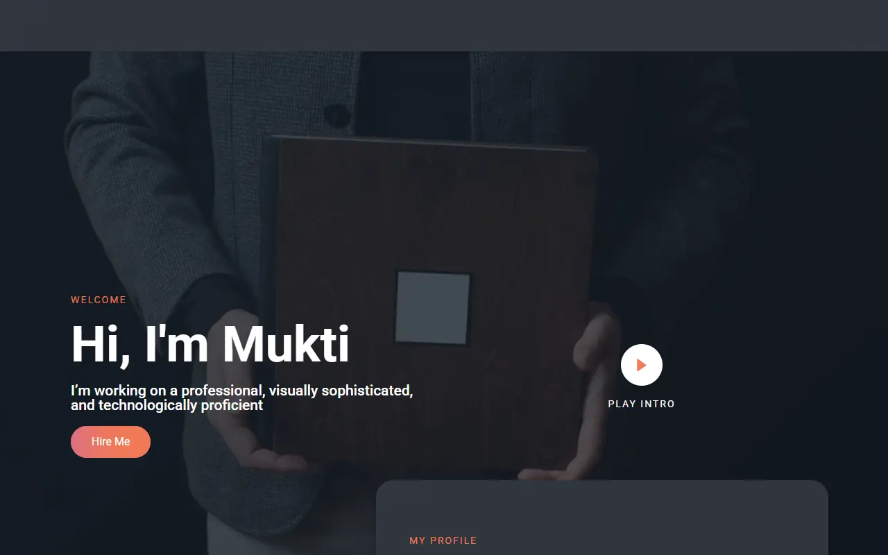 หน้าแรกของธีม ItsMyKit บนคอมพิวเตอร์