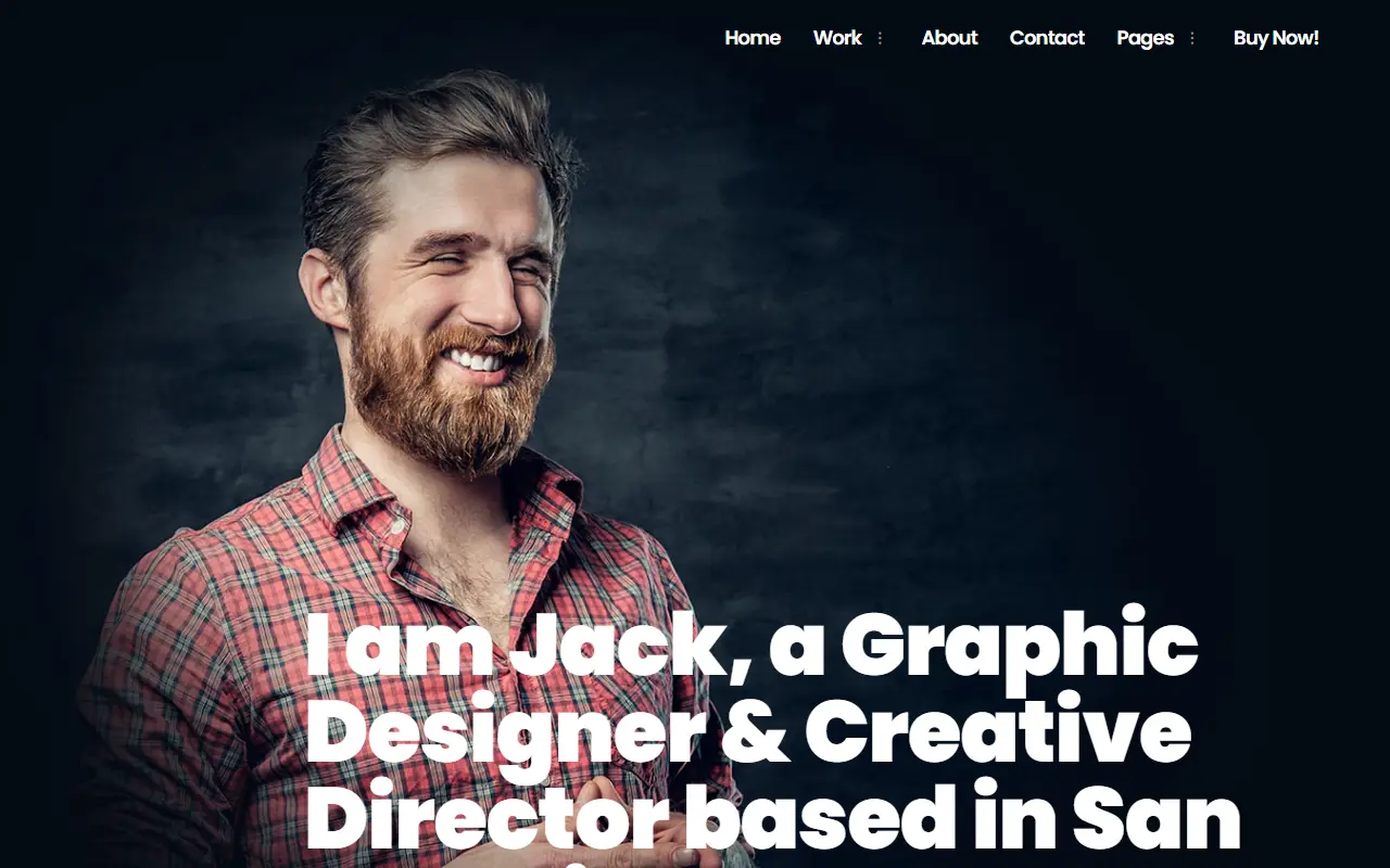 หน้าแรกของธีม Jack.Dir บนคอมพิวเตอร์