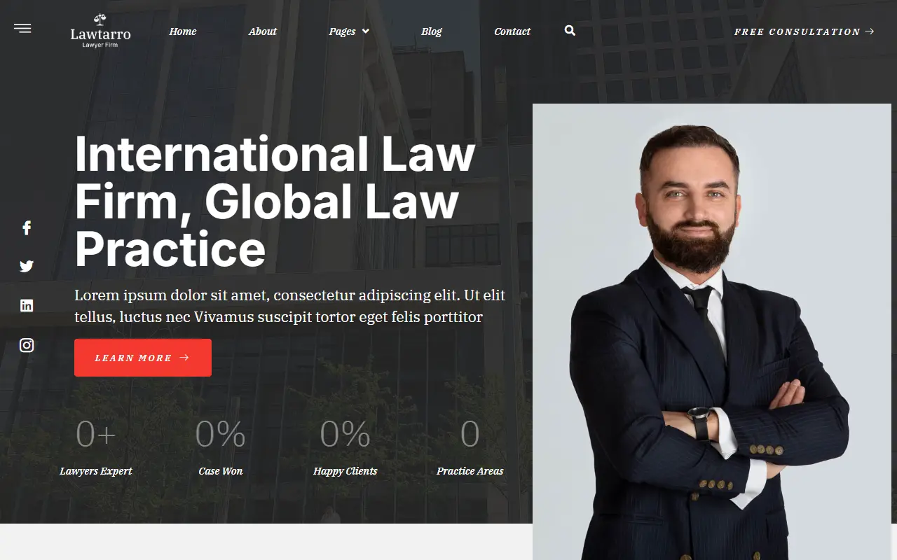 หน้าแรกของธีม Lawtarro บนคอมพิวเตอร์