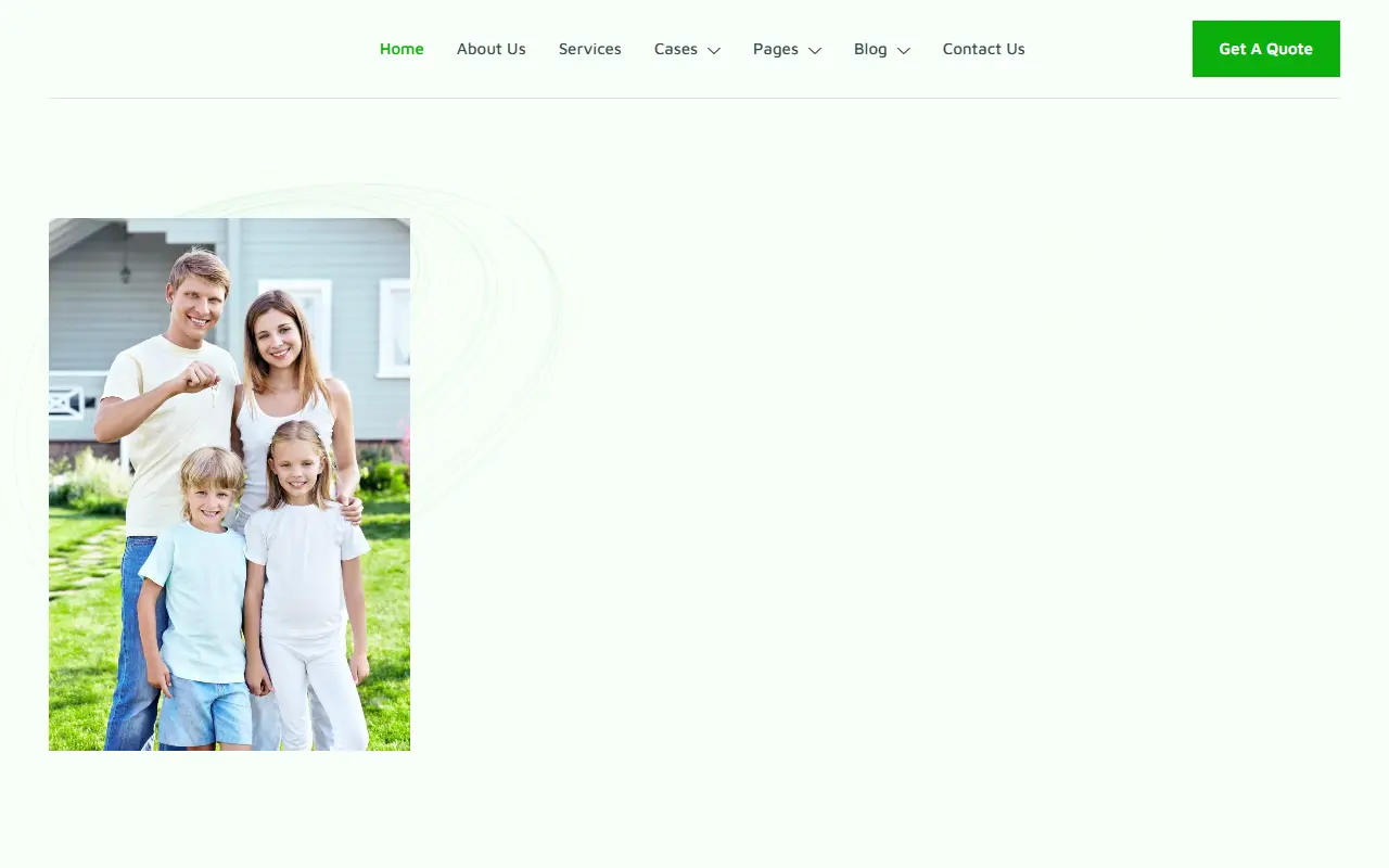 หน้าแรกของธีม Monalife Insurance Agency บนคอมพิวเตอร์