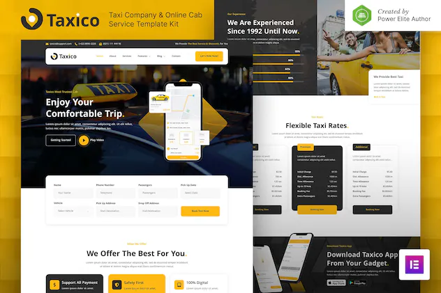 Taxico Taxi Company - Online Cab Service