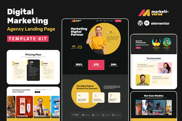 Marketiverse Digital Marketing Services Landing Page