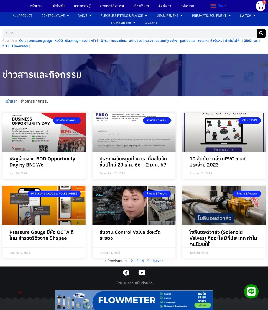 รับทำเว็บไซต์ ผลงานของเรา บริษัท บีวันเฟรนด์ชิพ จำกัด portfolio 05 pakoengineering content